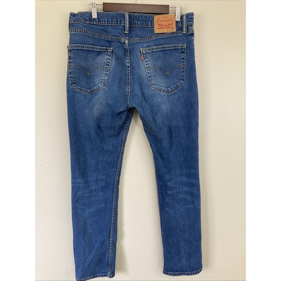 Levi’s 511 Straight Jeans Men’s 36x32 Blue Cotton Stretch Medium Wash - Picture 2 of 11